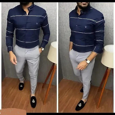VISTROL FAB Polycotton Striped Shirt & Trouser Fabric