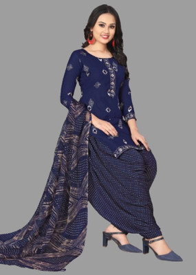 THIRA Crepe Printed Salwar Suit Material