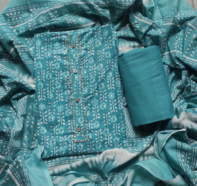 GC80 BY GAURI COLLECTION Pure Cotton Solid, Printed, Self Design Salwar Suit Material