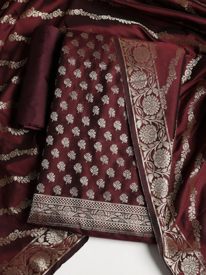 Meena Bazaar Chanderi Printed Salwar Suit Material