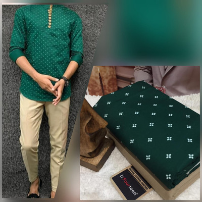 GIRIRAJ Pure Silk Printed Shirt & Trouser Fabric