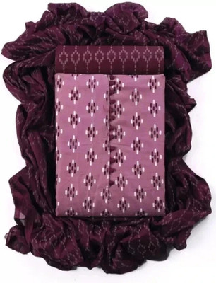 RUDRAA FAB Cotton Blend Printed Salwar Suit Material