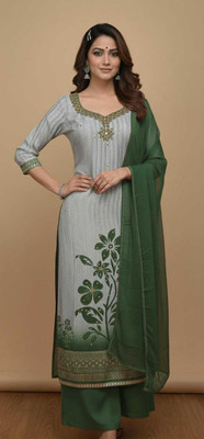 Chingaari Muslin Floral Print Kurta Fabric