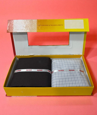 Raymond Cotton Blend Checkered Shirt & Trouser Fabric
