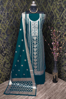 ARISHTA Art Silk Embroidered Kurta & Palazzo Material