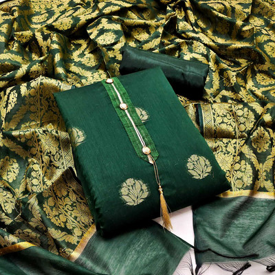 Wonaya Fab Jacquard Self Design Salwar Suit Material