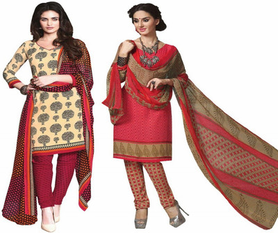 Reya Crepe Floral Print Salwar Suit Material