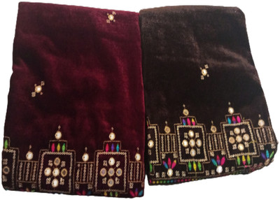 Cotton colors Velvet Self Design Blouse Material