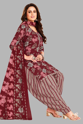 SHREE JEENMATA COLLECTION Pure Cotton Printed Kurta & Patiyala Material