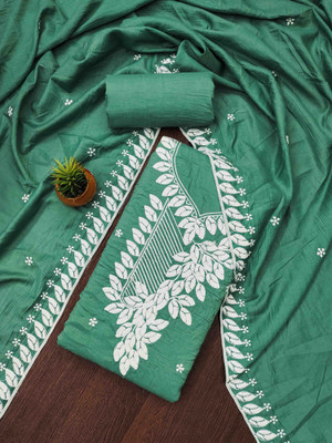 Kimisha Cotton Blend Embroidered Salwar Suit Material