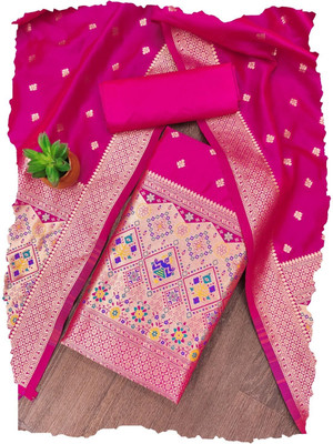 MUFFLY Cotton Silk Floral Print, Printed Salwar Suit Material