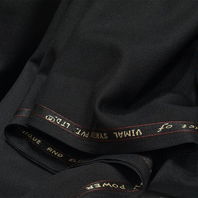 VIMAL SUITING Cotton Blend Solid Trouser Fabric
