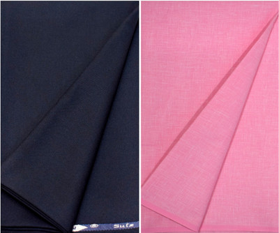 KUNDAN SULZ GWALIOR Polycotton Self Design Shirt & Trouser Fabric