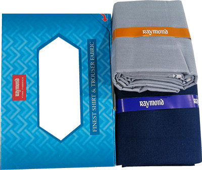 Raymond Cotton Blend Self Design Shirt & Trouser Fabric