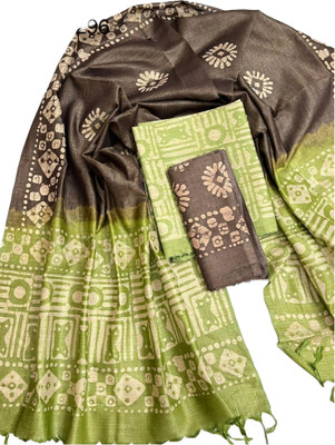 HAIDER ALI AND SONS Cotton Blend Printed Salwar Suit Material