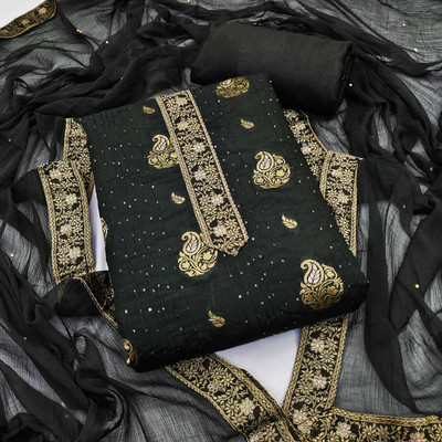 BRJ NX Pure Silk Self Design Salwar Suit Material