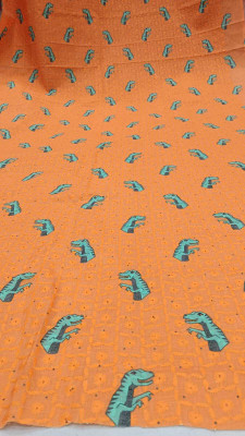 SATKAAR FASHIONS Cotton Blend Printed Multipurpose Running Fabric