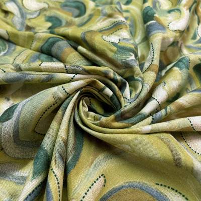 LCX Viscose Rayon Polka Print, Floral Print, Striped Kurta Fabric