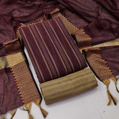 JILANI TRADERS Cotton Blend Printed Salwar Suit Material