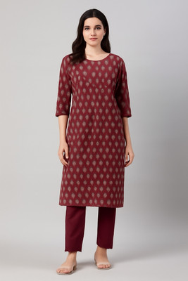 NIHU ENTERPRISE Cotton Blend Floral Print Salwar Suit Material