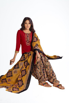 Rosniya Crepe Printed Salwar Suit Material