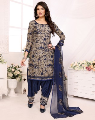 ALSHOP Crepe Printed Salwar Suit Material