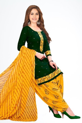Hidhasha Crepe Printed Salwar Suit Material