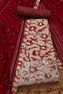 soch Viscose Rayon Printed Salwar Suit Material