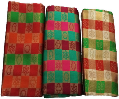 Cotton colors Cotton Silk Self Design Blouse Material