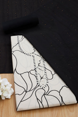 soch Silk Blend Floral Print Salwar Suit Material