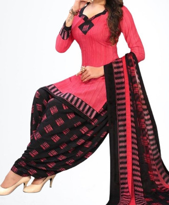 BHUMIKA CREATION Crepe Solid, Striped Salwar Suit Material