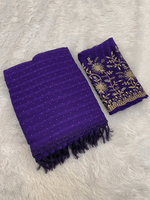 WEYLIN Chiffon Embroidered Blouse Material