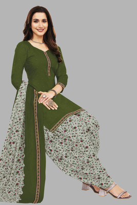 SHREE JEENMATA COLLECTION Floral Print Kurta, Patiala & Dupatta Set