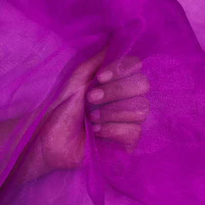 ramiv vastra Organza Solid Multipurpose Running Fabric