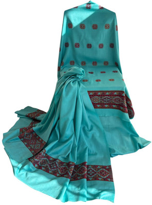 Poorrns Wool Self Design Salwar Suit Material