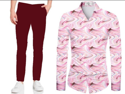 Jay Khodiyar Fashion Polycotton Self Design Shirt & Trouser Fabric
