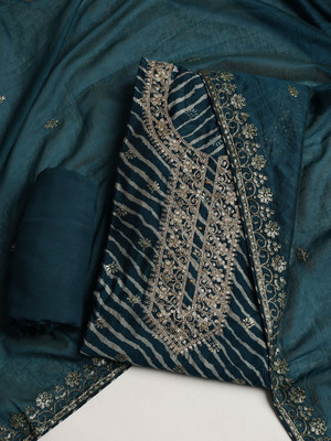 Meena Bazaar Cotton Blend Solid Salwar Suit Material