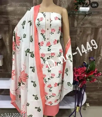 Vinayak fashoin Pure Cotton Embroidered Kurta & Churidar Material