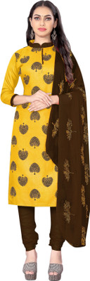 manvaa Cotton Silk Embroidered Salwar Suit Material