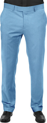 Bigreams Cotton Blend Solid Trouser Fabric