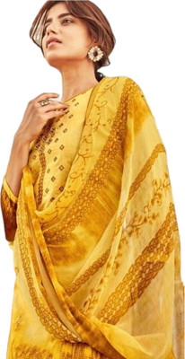 Krishivsale Pure Cotton Embroidered Salwar Suit Material