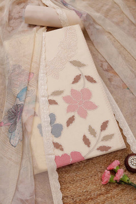 soch Organza Embroidered Salwar Suit Material