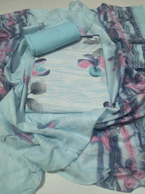 Royal Style Boutique Pure Cotton Floral Print Kurta & Palazzo Material