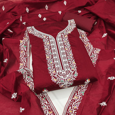 Fasdest Modal Embroidered Salwar Suit Material