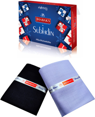 JHABAK'S Cotton Blend Solid Shirt & Trouser Fabric