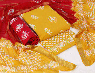 INTHIC Pure Cotton Printed Salwar Suit Material
