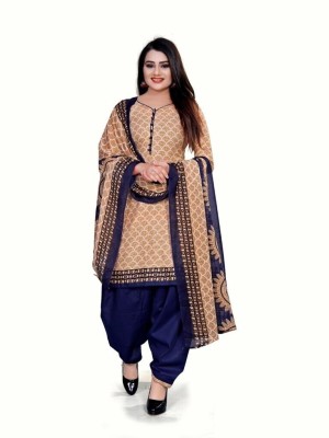 Wow Ethnic Cotton Blend Floral Print, Printed Salwar Suit Material