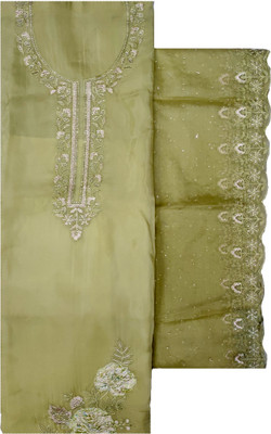 Soul Essence Organza Embroidered Salwar Suit Material