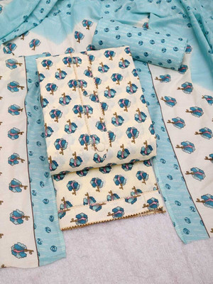Bluebirdimpex Cotton Blend Printed Salwar Suit Material