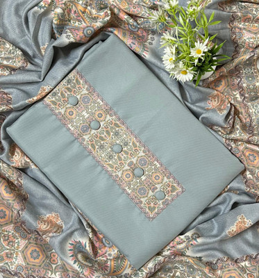 EJS Wool Solid, Printed Salwar Suit Material